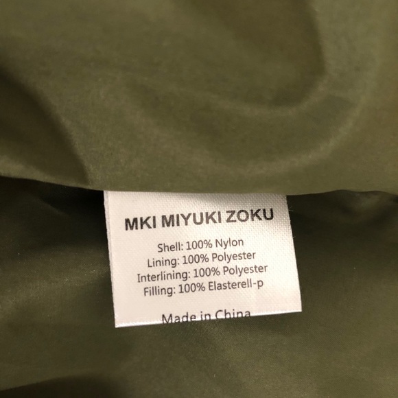 Man Stylistic Olive Extra Puffer Jacket M - Picture 4 of 5